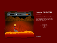 Gameplay of Lava Surfing